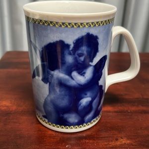 Blue Angels Cherubs Mug Coffee Mug Cobalt Collection Grand Italia Fine Porcelain